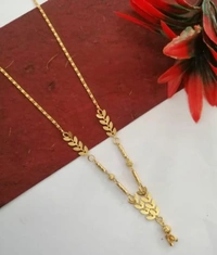 Dream Shades Yellow Gold Layered Necklace - Gold, Free Size